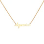 Gold necklace aries