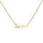 Gold necklace capricorn