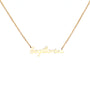 Gold necklace virgo