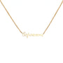 Gold necklace gemini