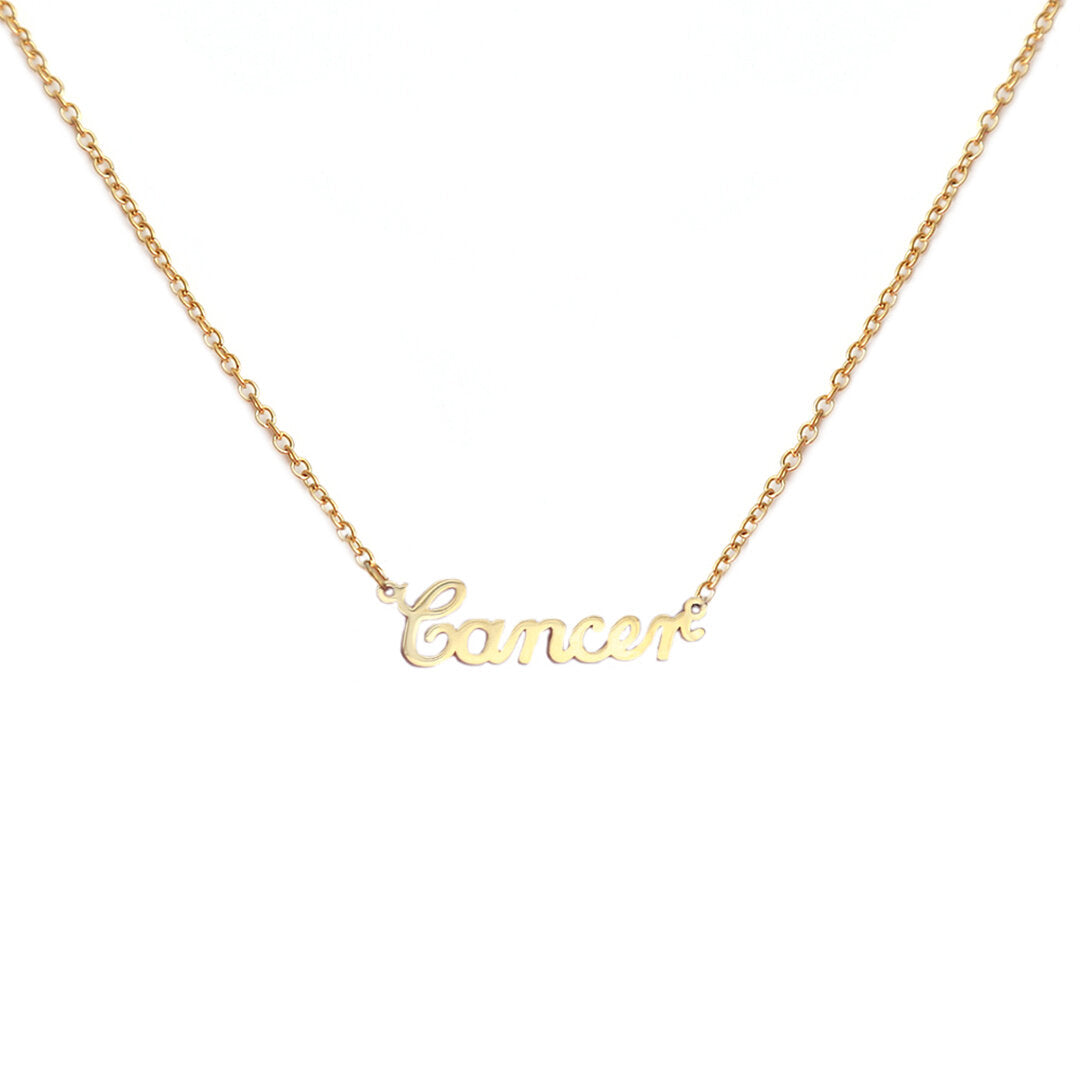 Gold necklace cancer