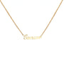 Gold necklace aries