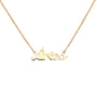 Gold necklace gemini