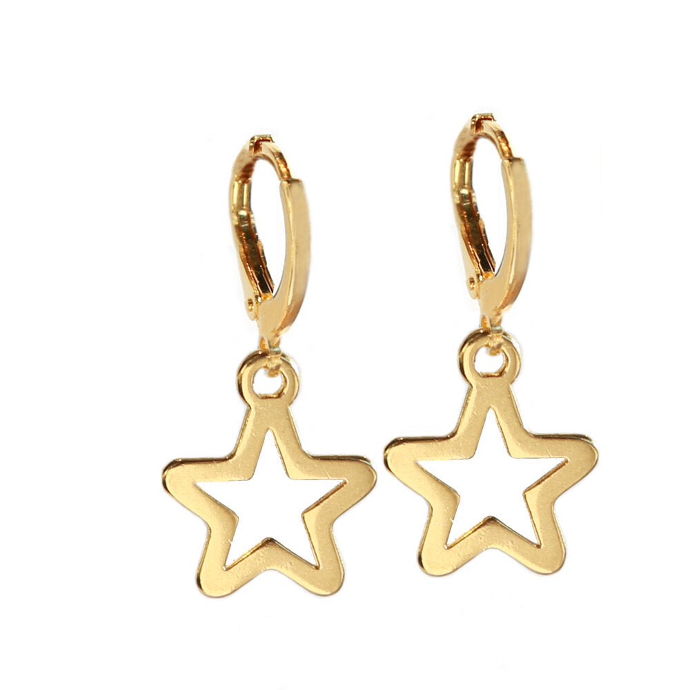 Earrings golden stars