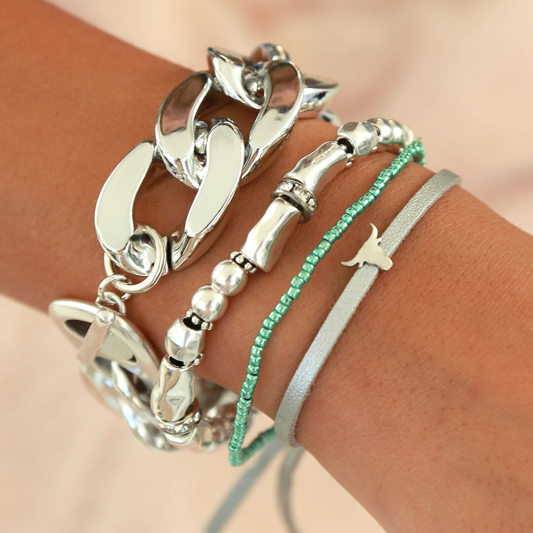 Armband large chain silver