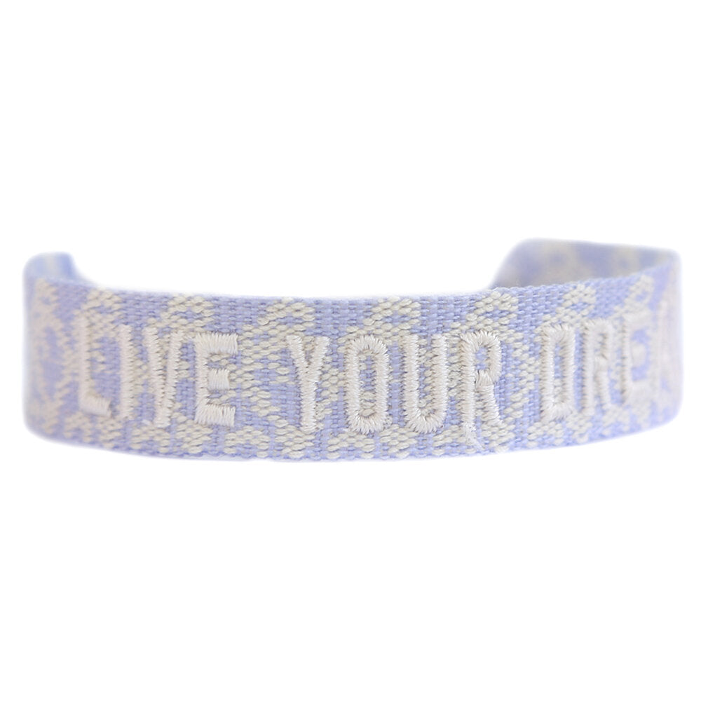 Gewebtes armband live your dream