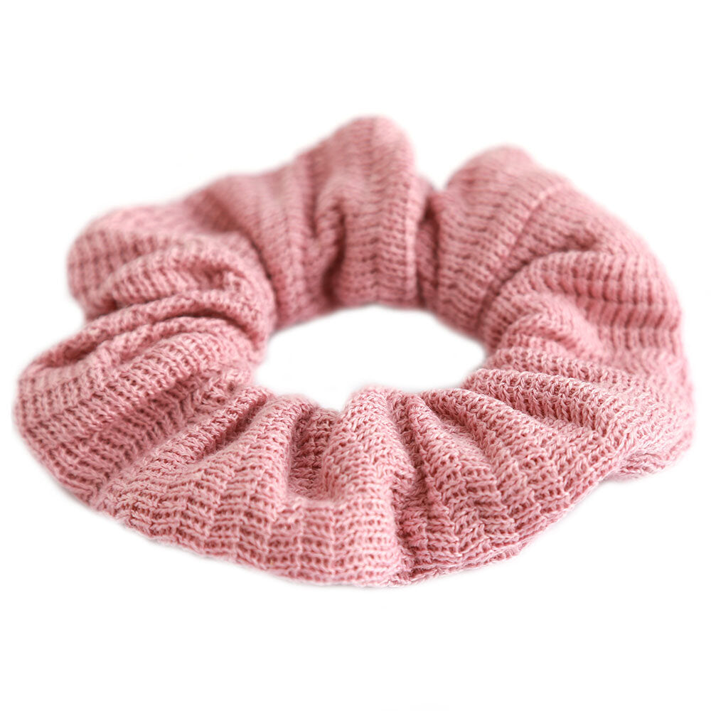 Scrunchie woven cotton old rose