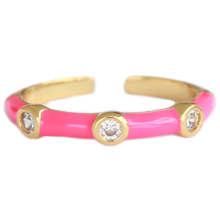 Bague Monaco hot pink