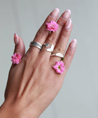 Ring fish zilver