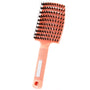 Anti-tangle hairbrush hot pink