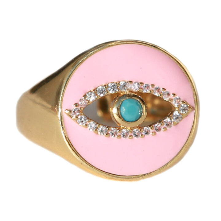 Bague magic eye rose