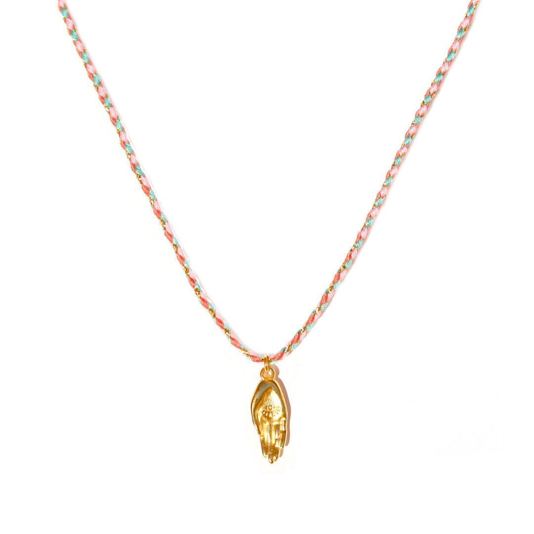 Necklace hamsa spirit gold