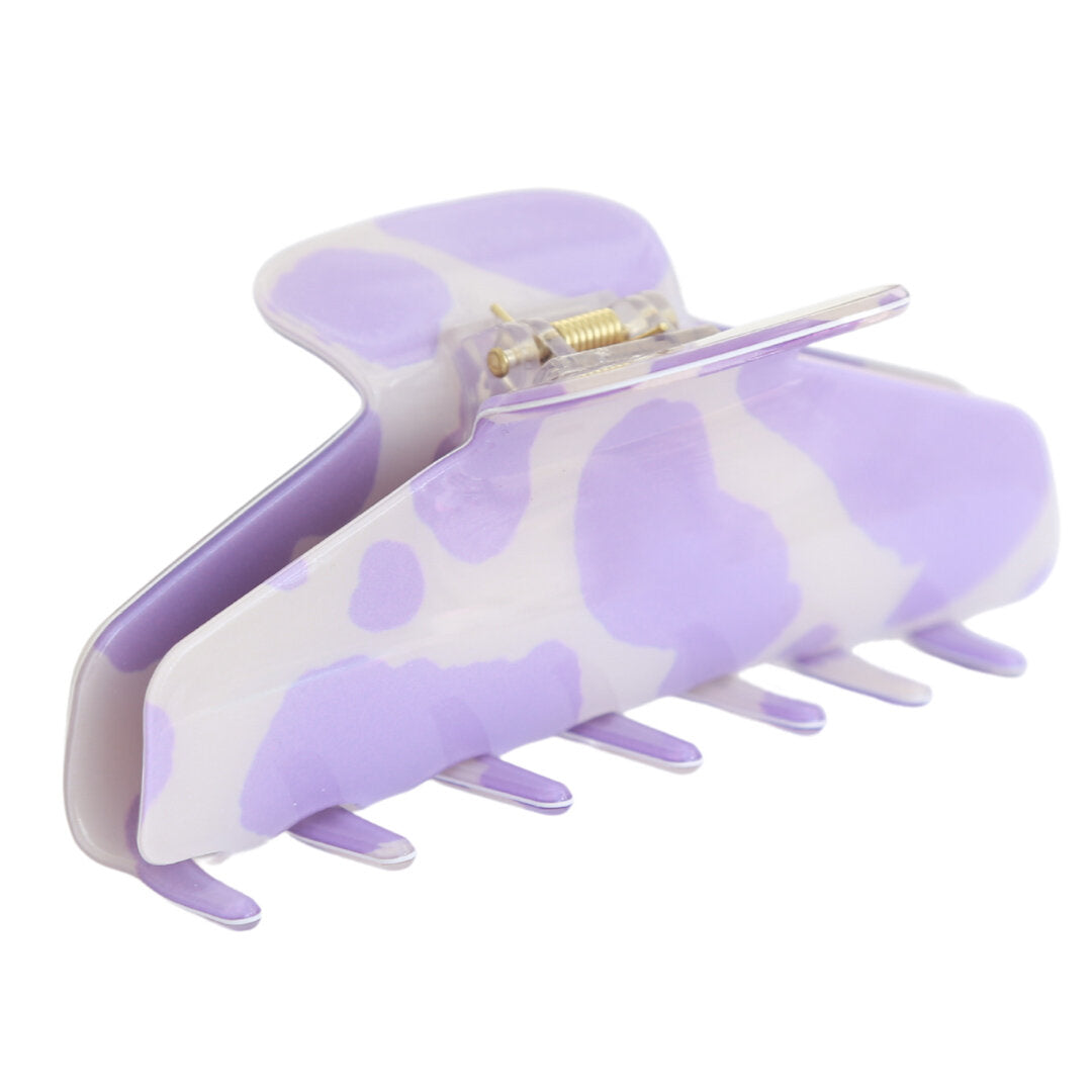 Haarspange lilac cow