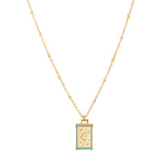 Crema de historia de luna de cadena de oro