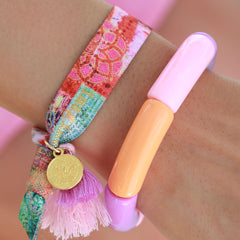 Bracelet penne purple pink orange