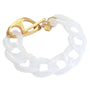 Bracelet black marble chain or