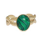 Ring gemstone tigereye gold