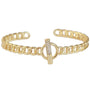 Gold bangle bracelet cosmic