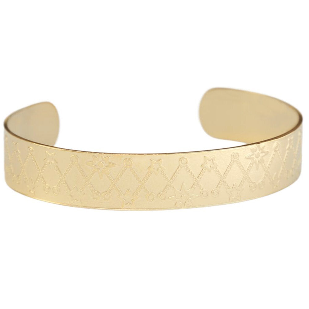 Gold bangle bracelet galaxy