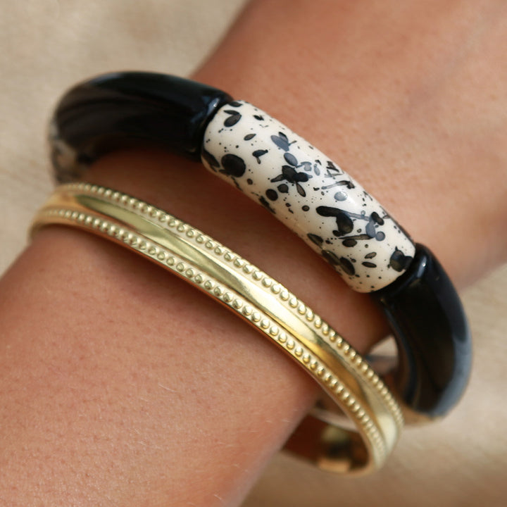 Bracelet penne splash noir