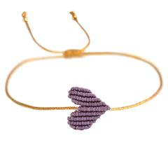 Armband lavender heart