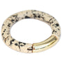 Bracelet penne black gold flakes