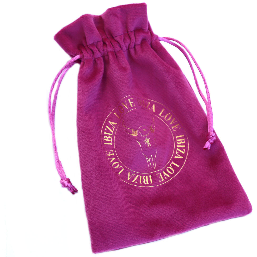 Gift bag velvet purple