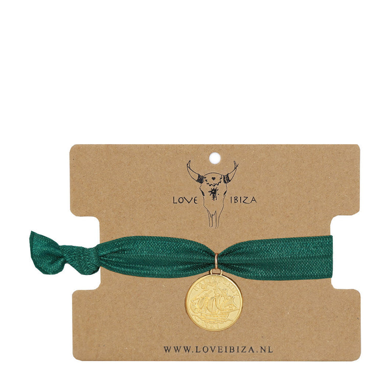 Ibiza bracelet emerald coin