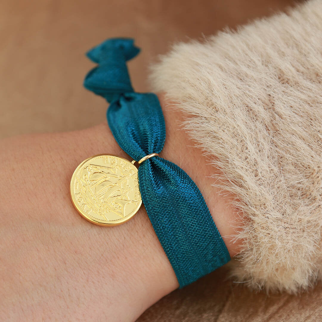 Ibiza bracelet royal blue coin