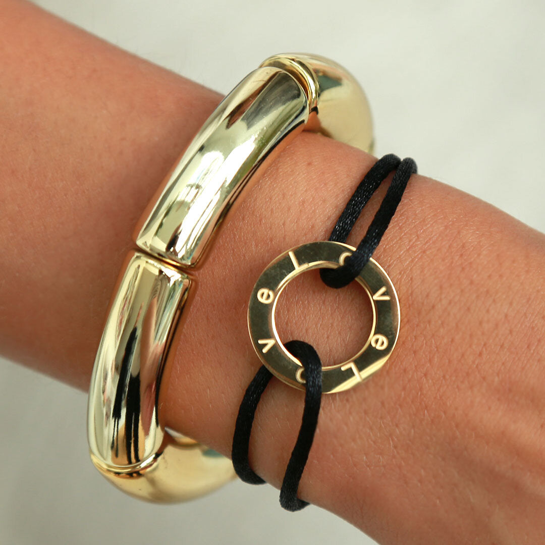 Armband circle love black