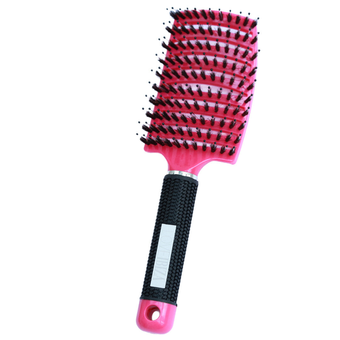 Anti-klit haarborstel hot pink