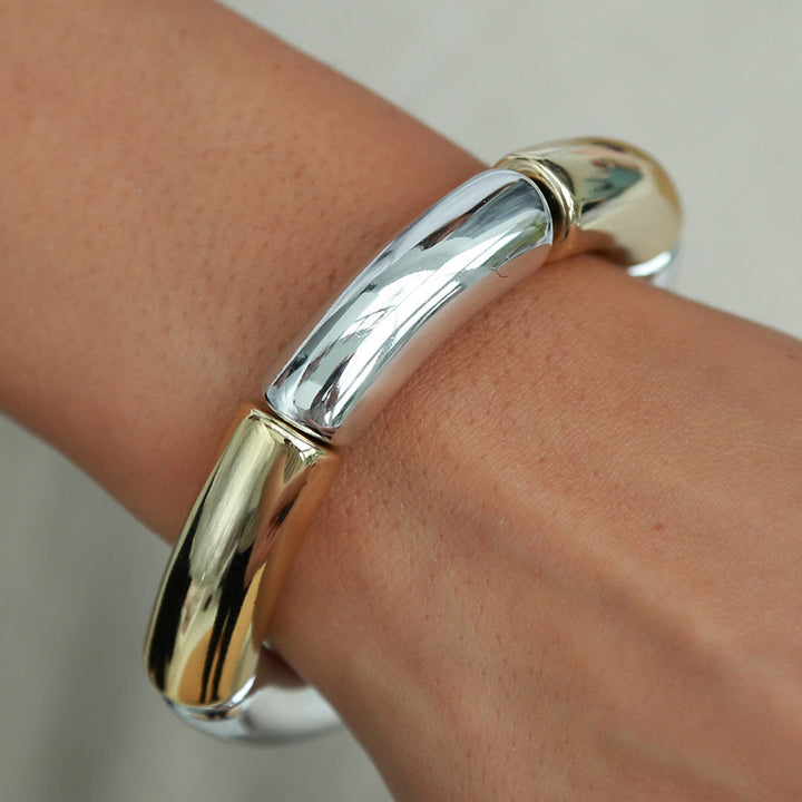 Armband penne gold silber