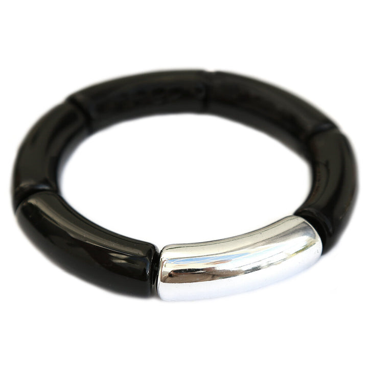 Armband penne black silver