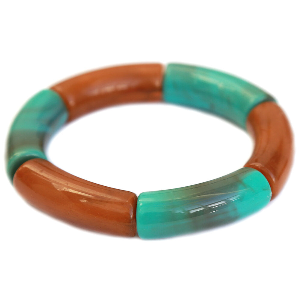 Armband penne braun türkis