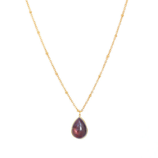 Collier en or gemstone sapphire