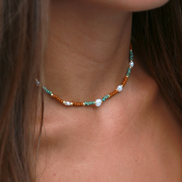 Necklace autumn pearl