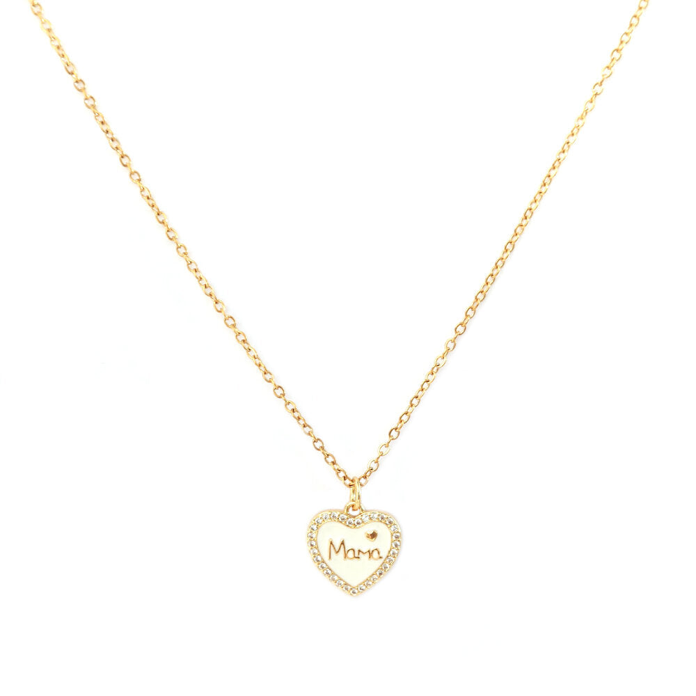Goldene Halskette love mama