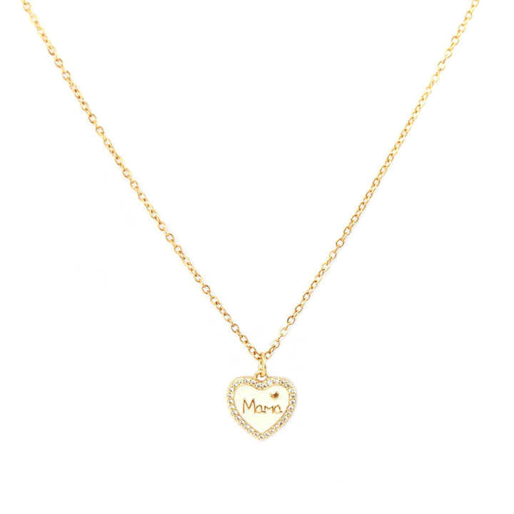Goldene Halskette love mama