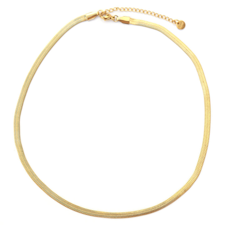 Gold necklace minimal chain