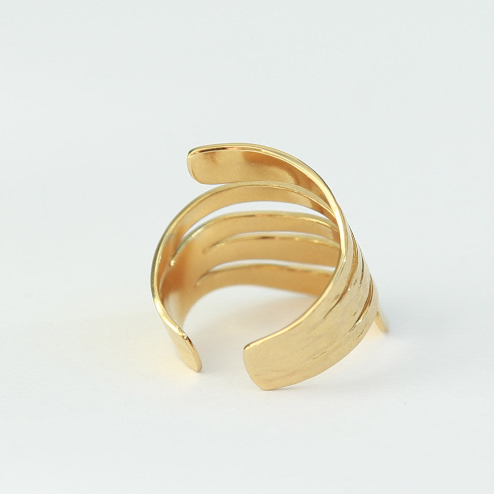 Gold ring spiral