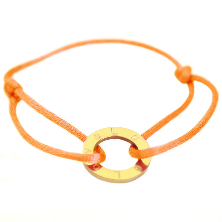 Bracelet circle love orange