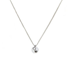 Silver necklace yinyang