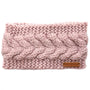 Gestricktes Stirnband Schwarz