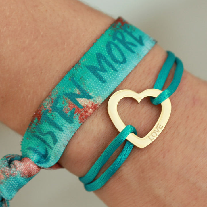 Armband sweet love blauw