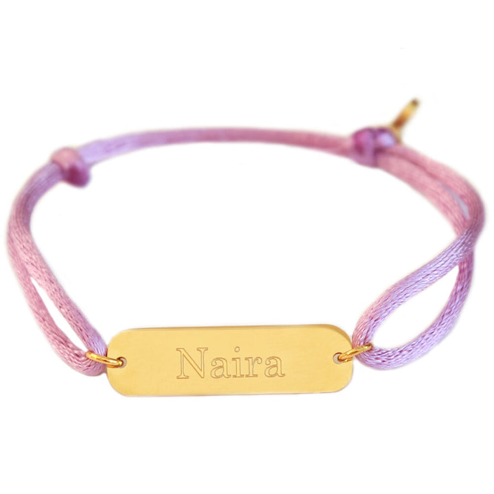 Gegraveerd naam armbandje kind