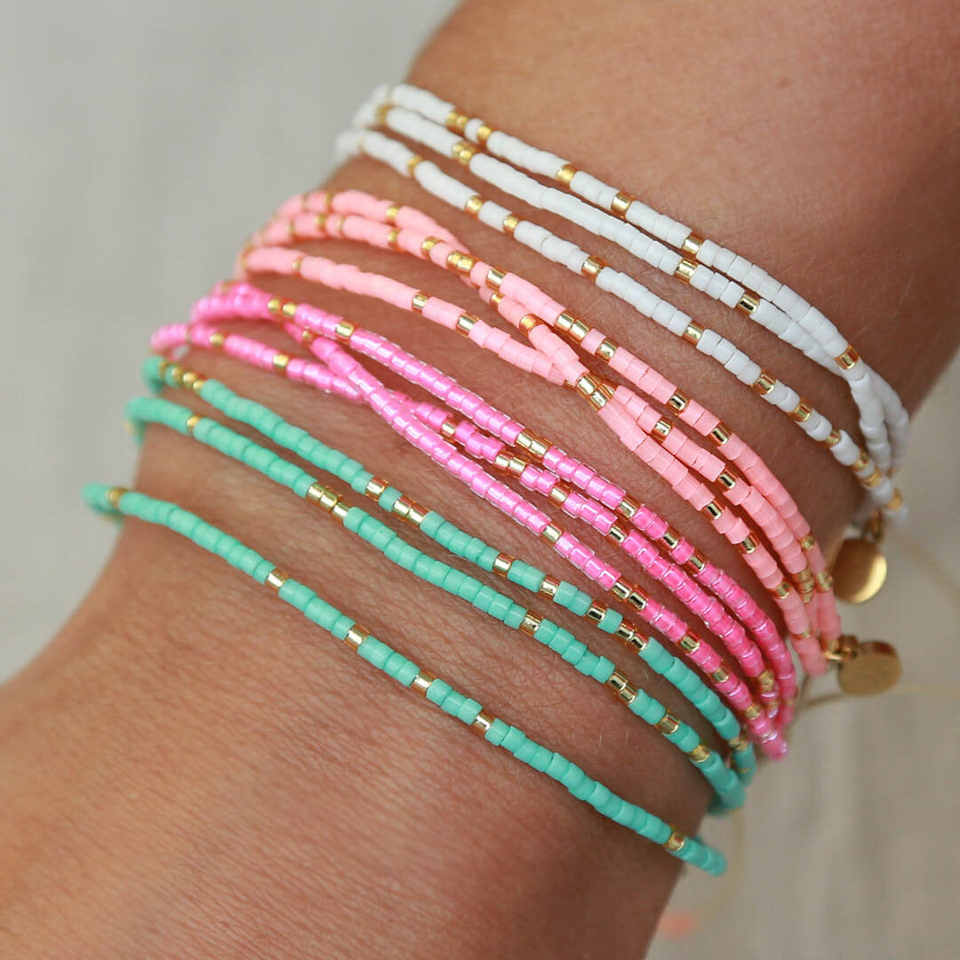 Miyuki bracelet summer coral