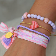 Bracelet coral heart 