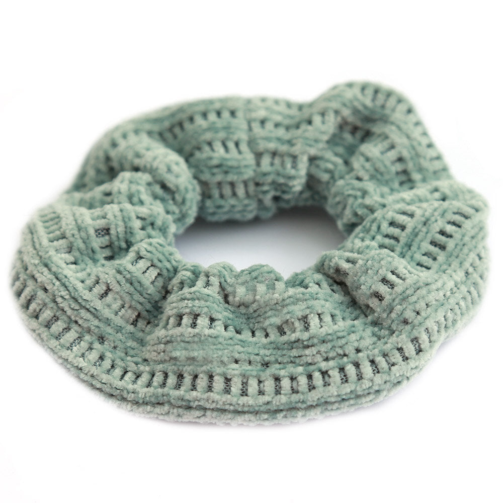 Scrunchie knitted seagreen