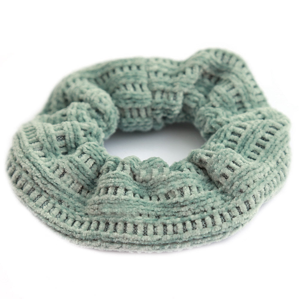 Chouchou knitted seagreen