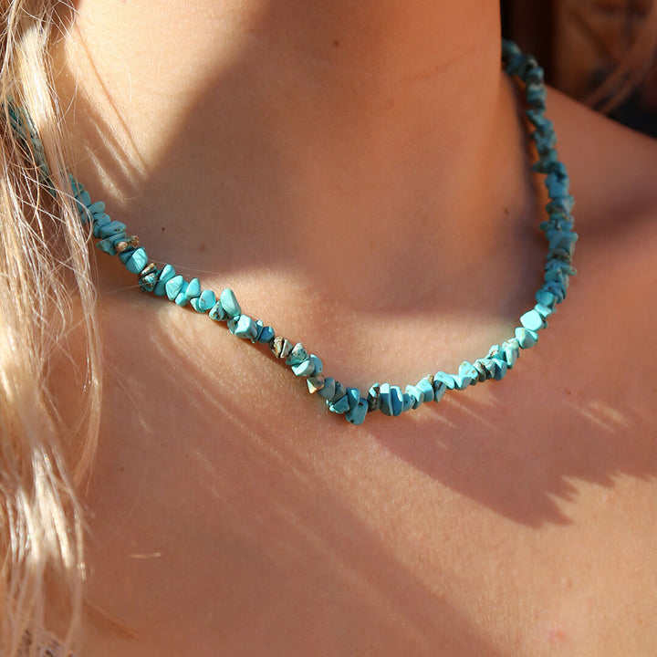 Ketting turquoise stone